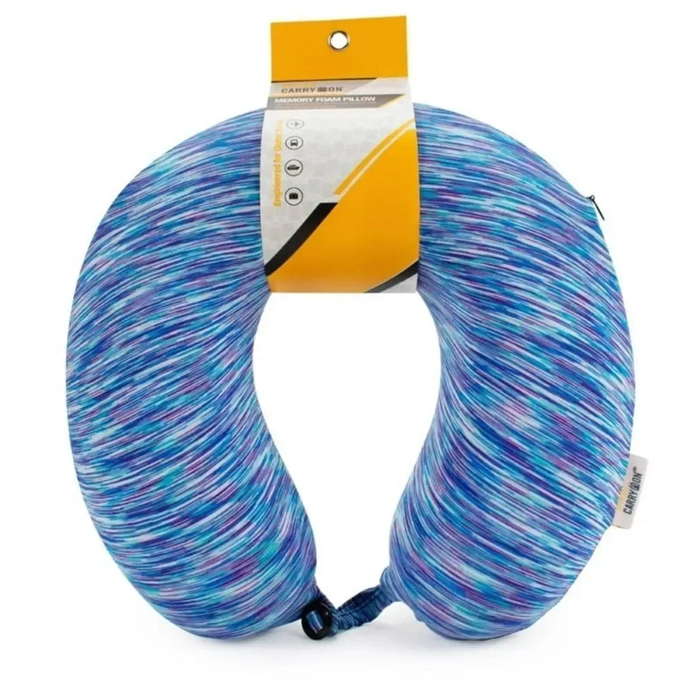 Miami CarryOn Space Dye Memory Foam Travel Pillow/Neck Pillow
